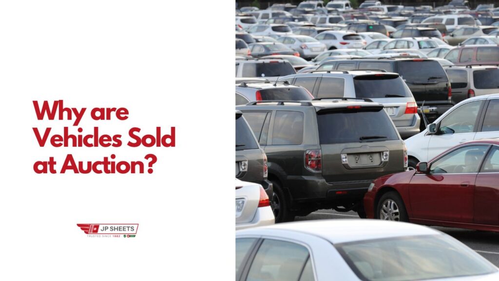 why are vehicles sold at auction