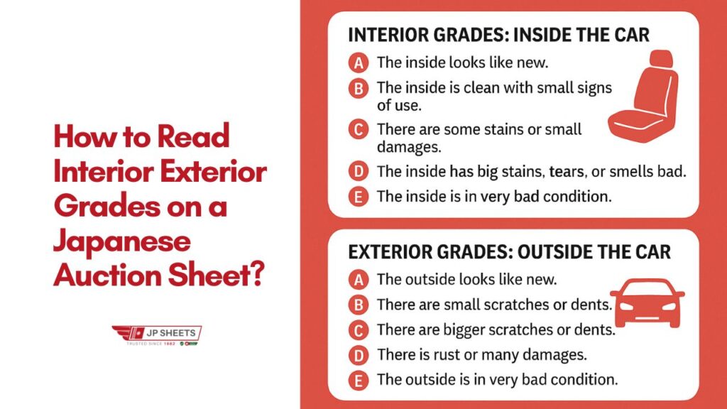 How to Read Interior Exterior Grades on a Japanese Auction Sheet? 10 How to Read Interior Exterior Grades on a Japanese Auction Sheet
