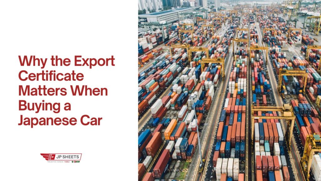 Why the Export Certificate Matters When Buying a Japanese Car 6 Why the Export Certificate Matters When Buying a Japanese Car