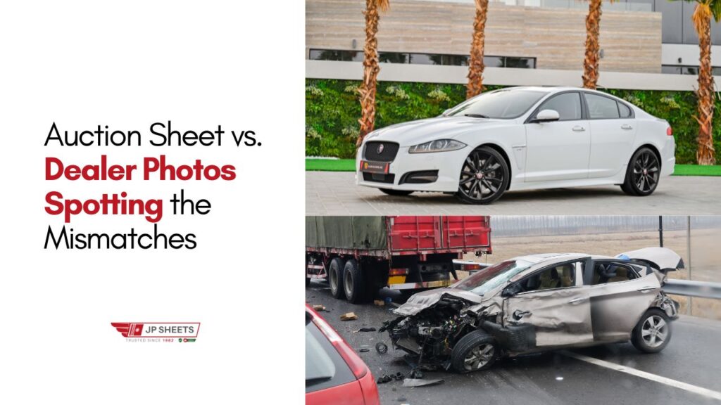 Auction Sheet vs. Dealer Photos: Spotting the Mismatches 6 Auction Sheet vs. Dealer Photos Spotting the Mismatches