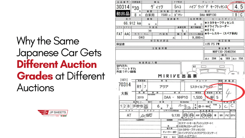 Why the Same Japanese Car Gets Different Auction Grades at Different Auctions 1 Why the Same Japanese Car Gets Different Auction Grades at Different Auctions